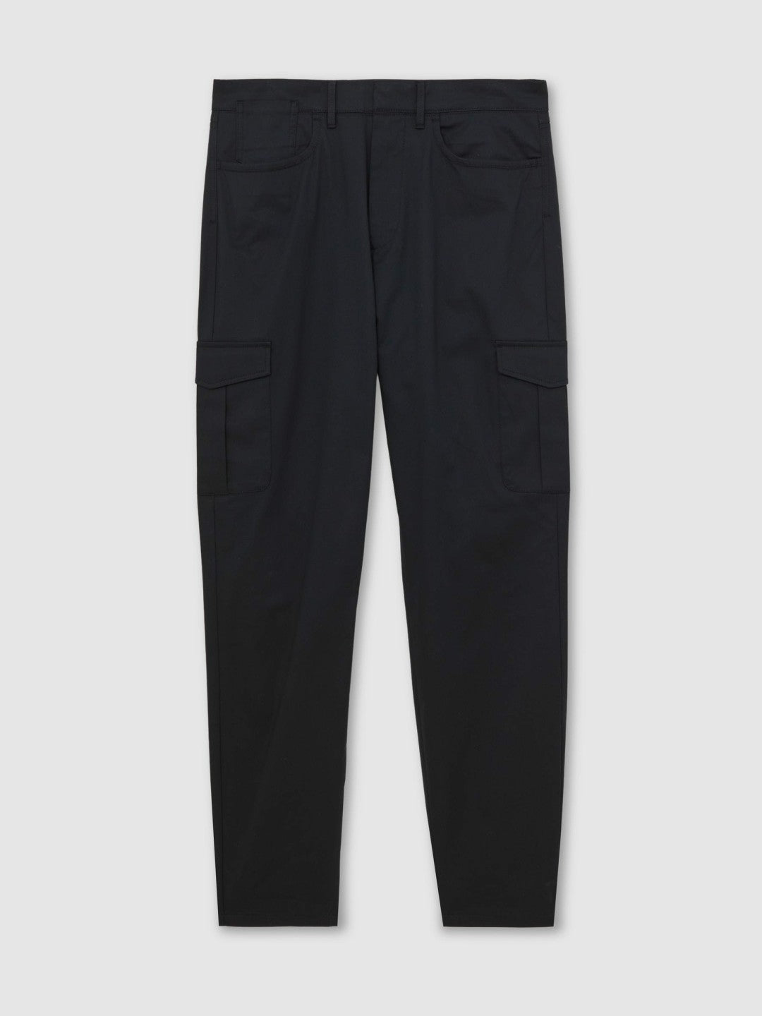 Cotton-Lyocell Cargo Trousers in Navy | Reiss Men Popular