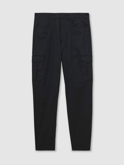 Cotton-Lyocell Cargo Trousers in Navy | Reiss Men Popular