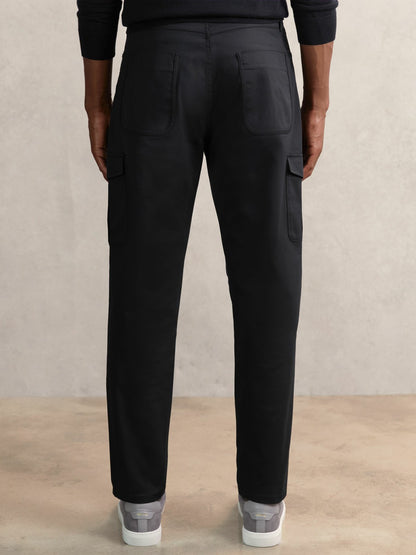 Cotton-Lyocell Cargo Trousers in Navy | Reiss Men Popular