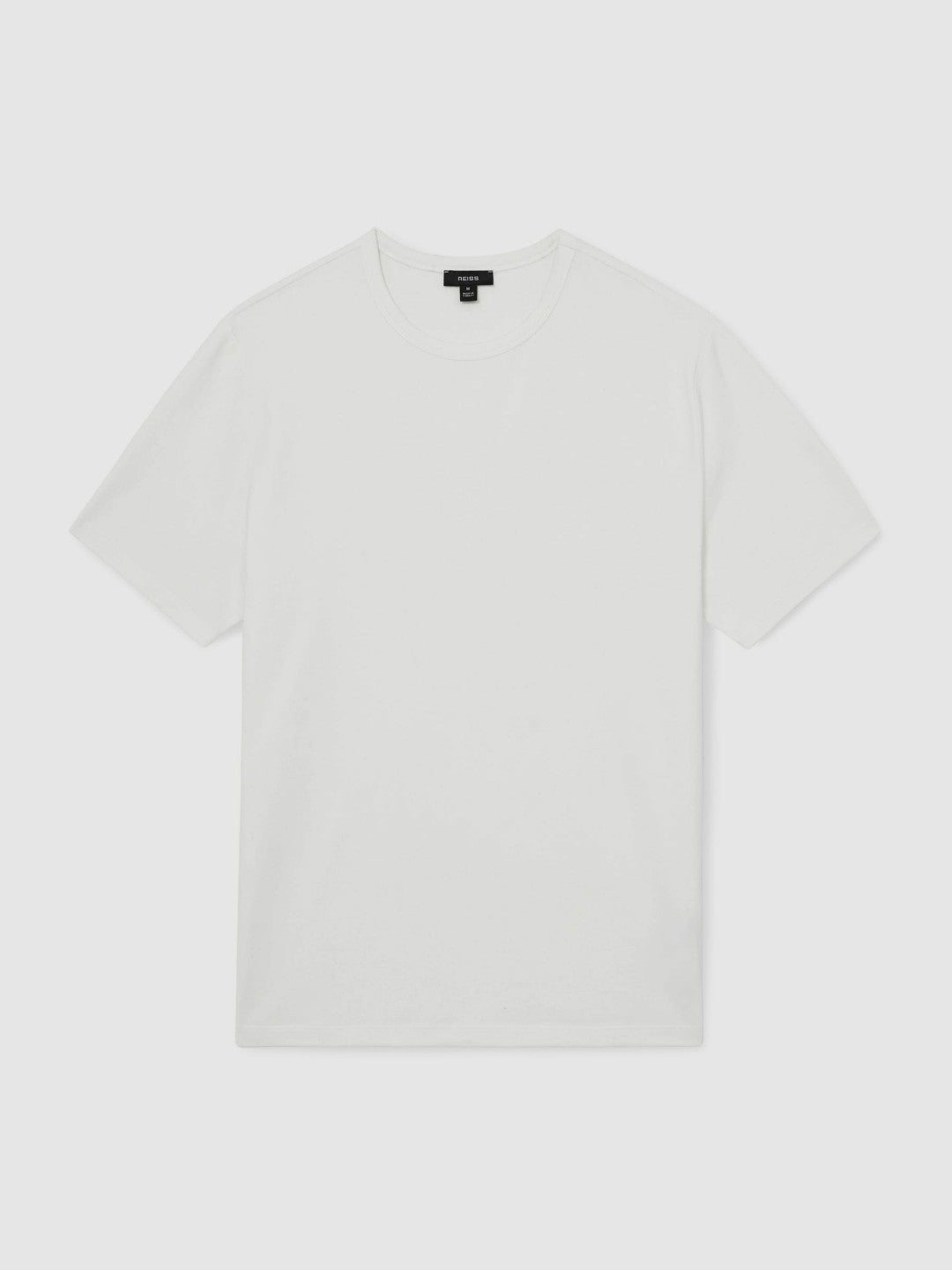 Stretch-Cotton Crew-Neck T-Shirt in White | Reiss Men New