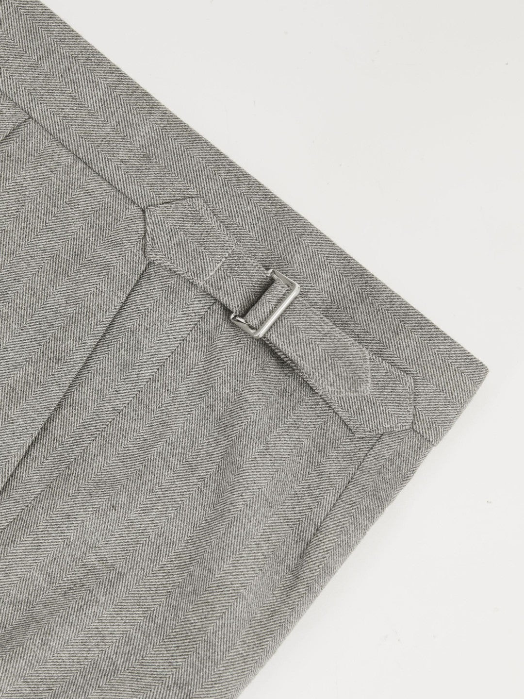 Regular Fit Herringbone Trousers With Cotton in Grey | Reiss Men Best Seller