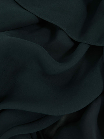 Petite Crepe Cape Maxi Dress in Teal Green | Reiss Women Featured