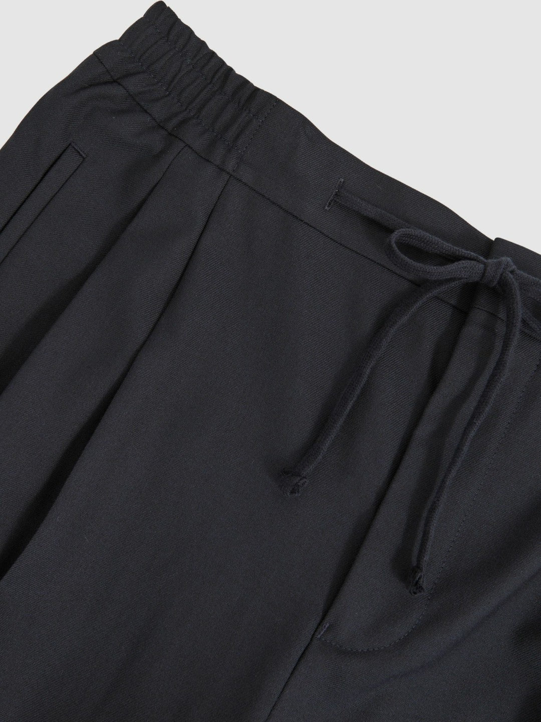 Relaxed-Fit Twill Drawstring Trousers in Navy | Reiss Men Premium