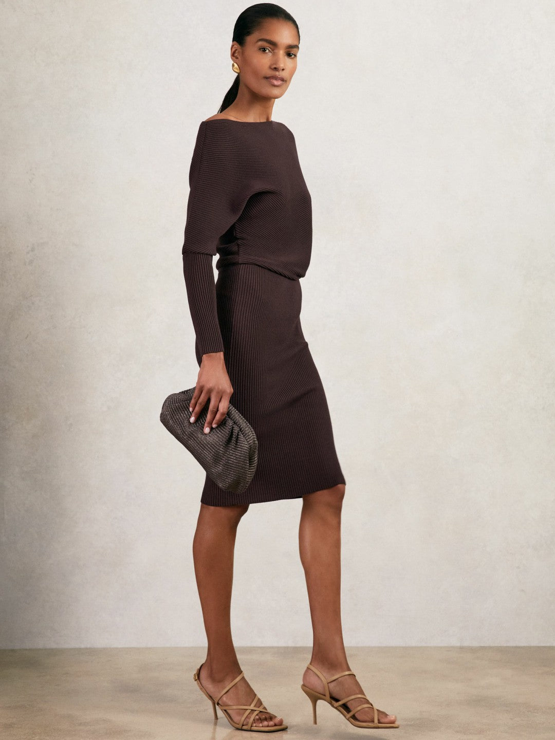 Dress in Plum Purple | Reiss Women Exclusive