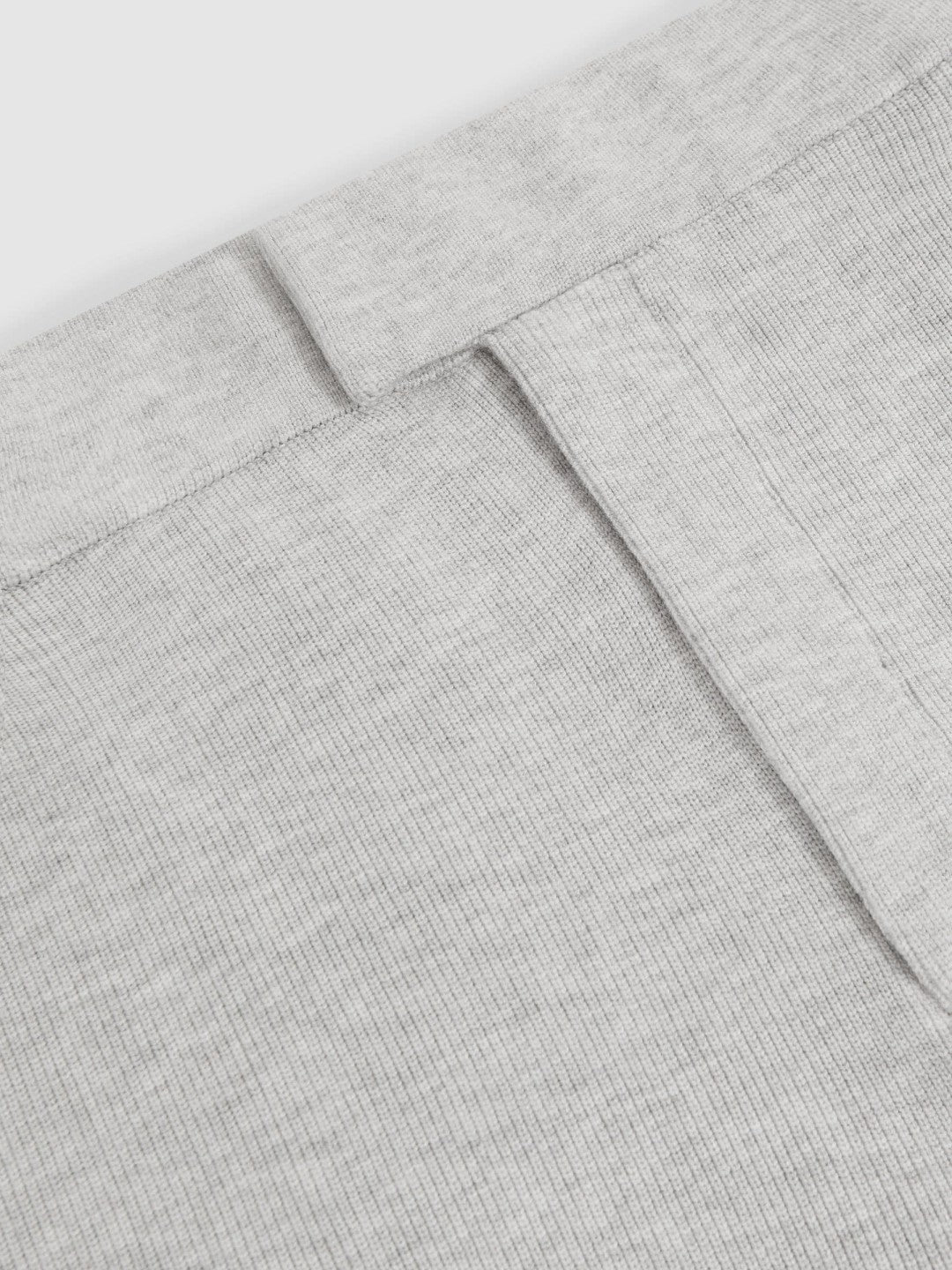 Tapered Knitted Trousers in Soft Grey | Reiss Men Trending