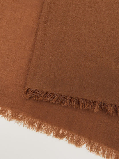Wool-Cashmere Lightweight Scarf in Camel | Reiss Women Featured