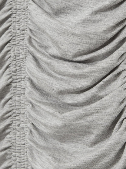 Stretch Lyocell Jersey Ruched Vest in Silver Grey | Reiss Women Exclusive