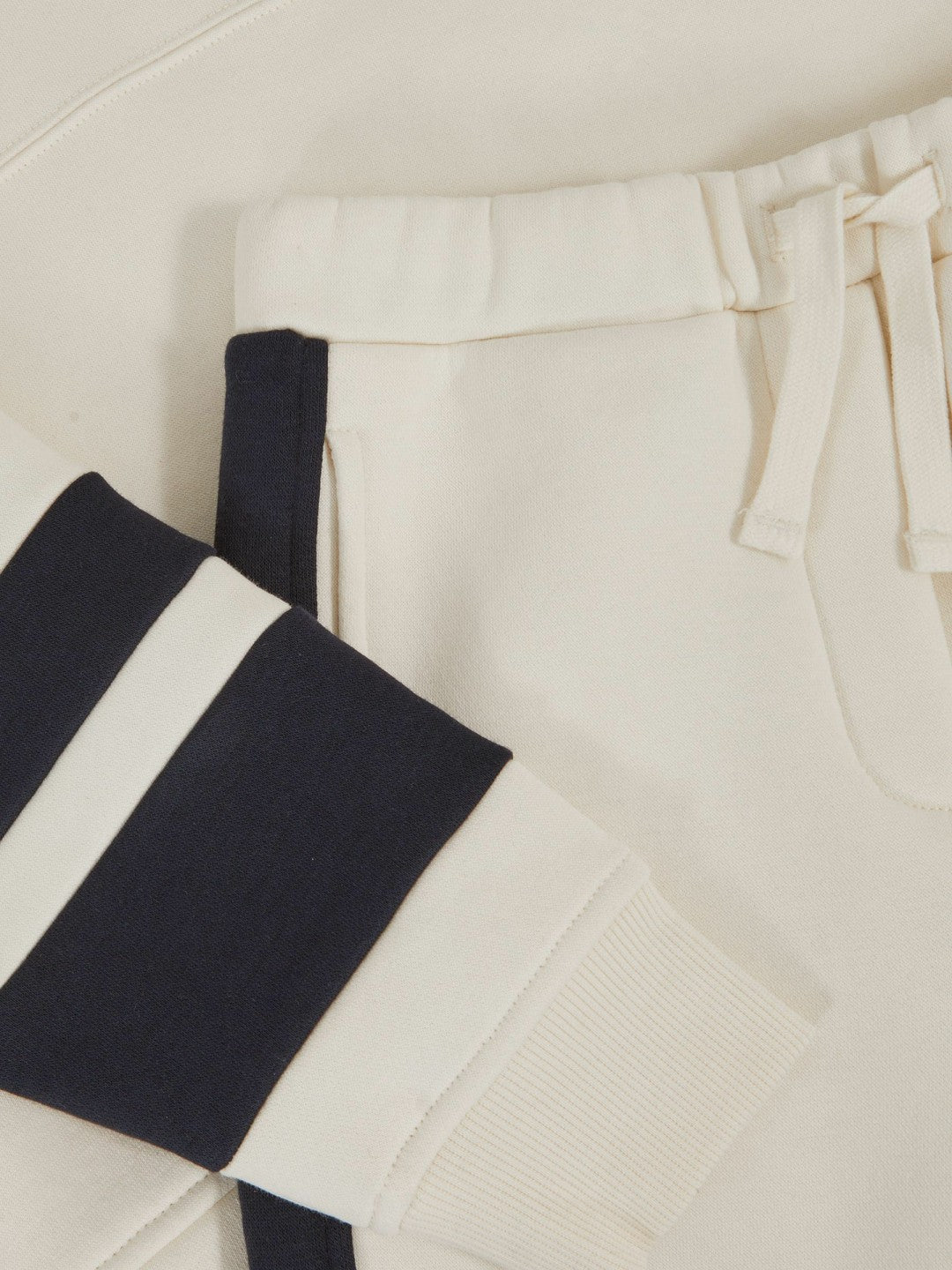 Cotton-Blend Joggers and Hoodie Set in Ecru | Reiss Children & Baby Recommended