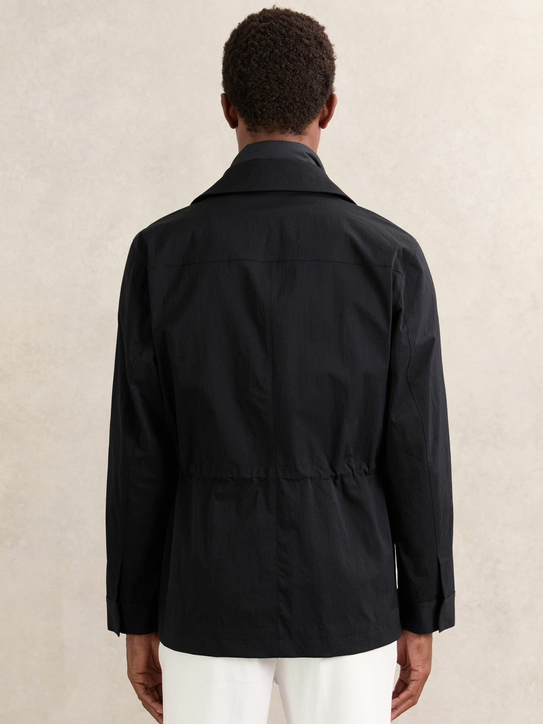 Removable-Gilet Safari Jacket in Navy | Reiss Men Recommended