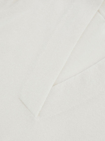 Cashmere V-Neck Jumper in Cream | Reiss Women Featured
