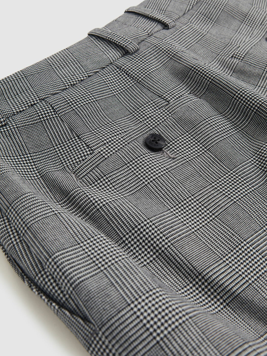 Check Slim-Fit Suit Trousers in Grey | Reiss Women Trending