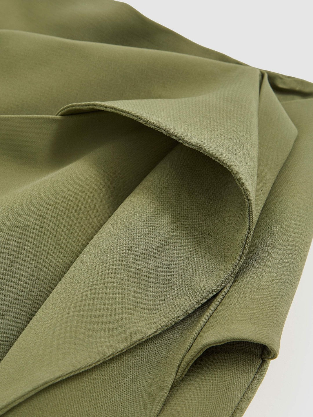 Sculptural Mini Skirt in Green | Reiss Women New