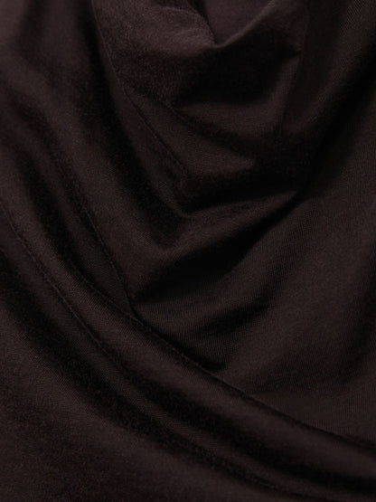 Cotton-Blend Cowl-Neck Sleeveless Top in Plum Purple | Reiss Women Premium