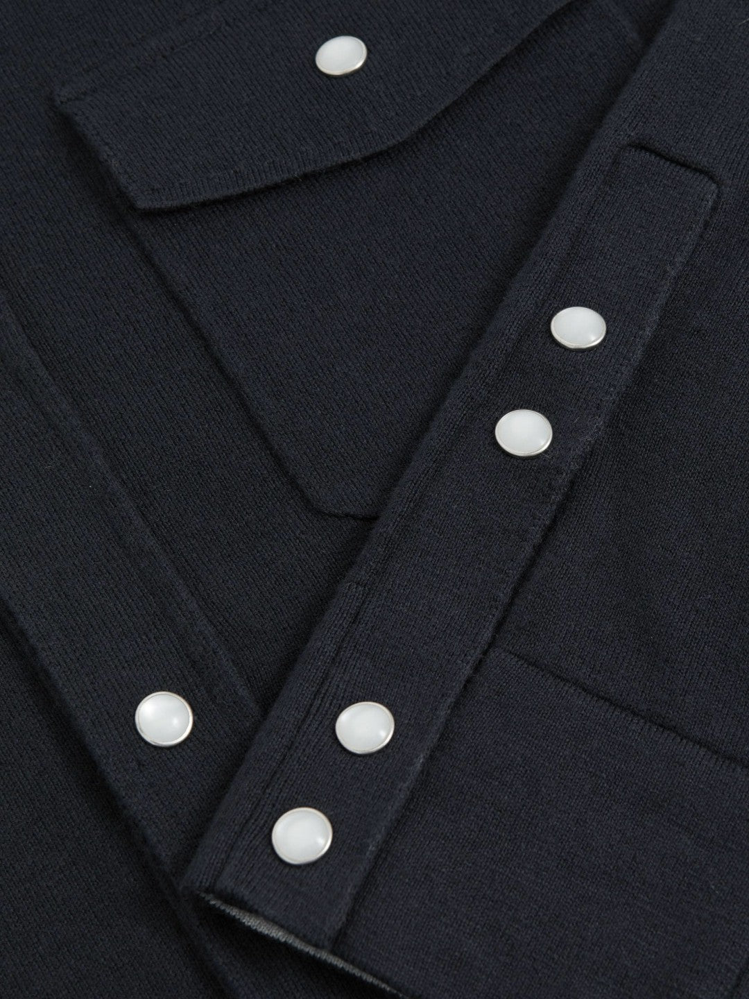 Cotton-Cashmere Western Knitted Shirt in Navy | Reiss Men Popular