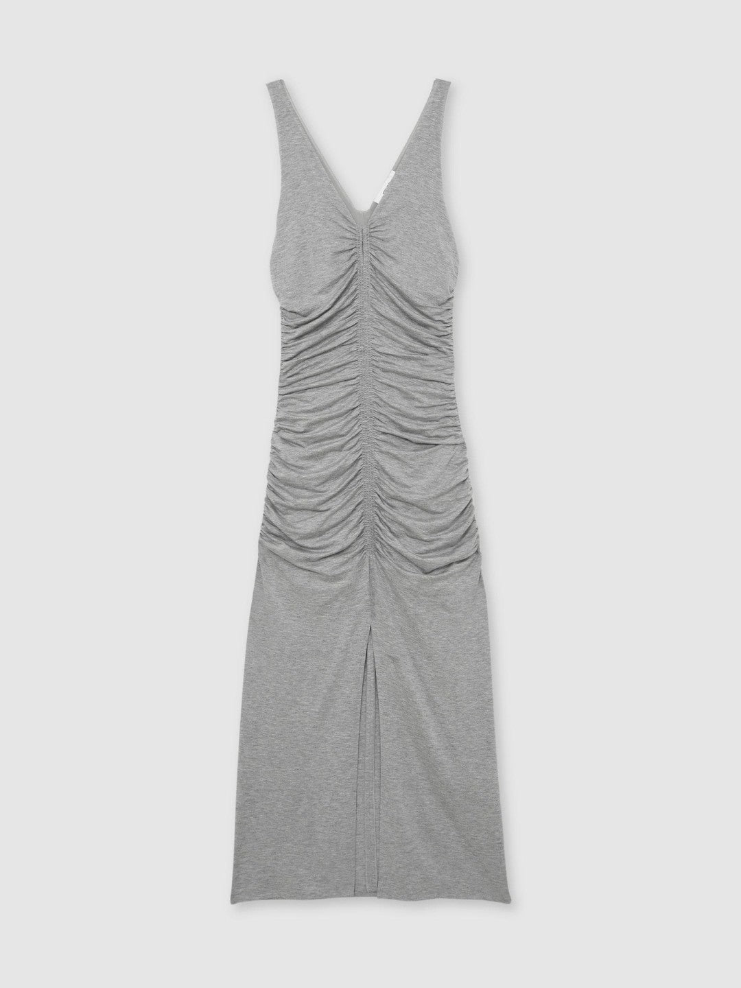 Stretch-Modal Ruched Jersey Dress in Grey | Reiss Women Featured