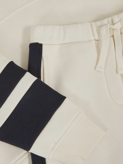 Cotton-Blend Joggers and Hoodie Set in Ecru | Reiss Children & Baby Trending