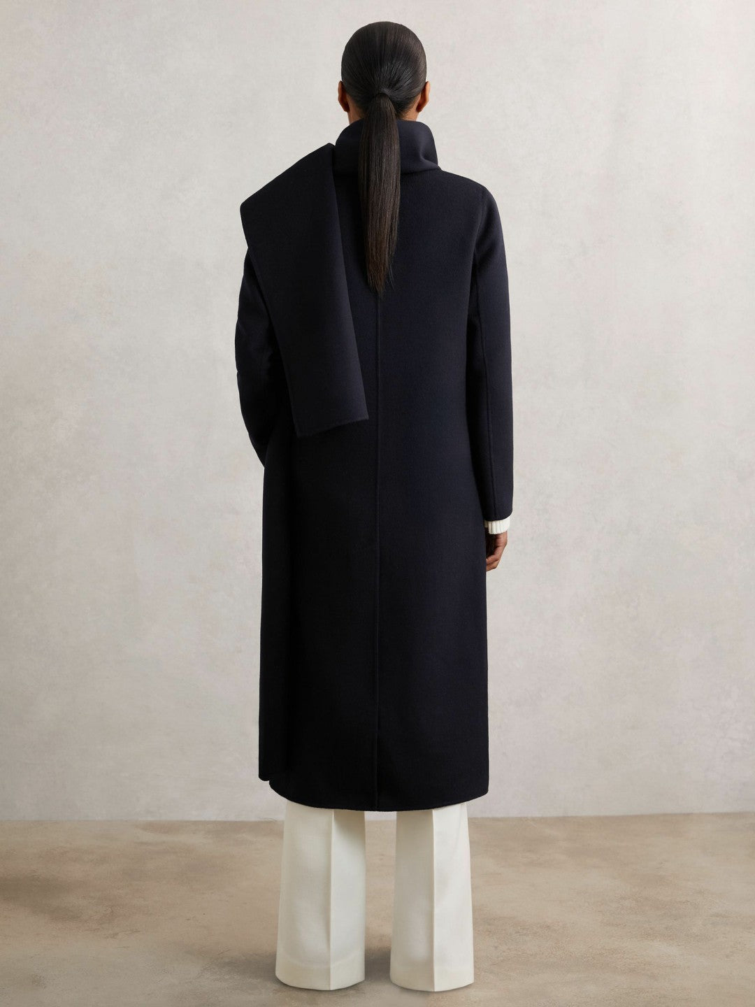 Coat in Navy | Reiss Women Recommended