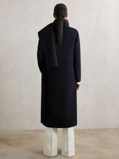 Coat in Navy | Reiss Women Recommended