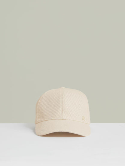 Waffle-Knit Baseball Cap in Neutral | Reiss Women Featured