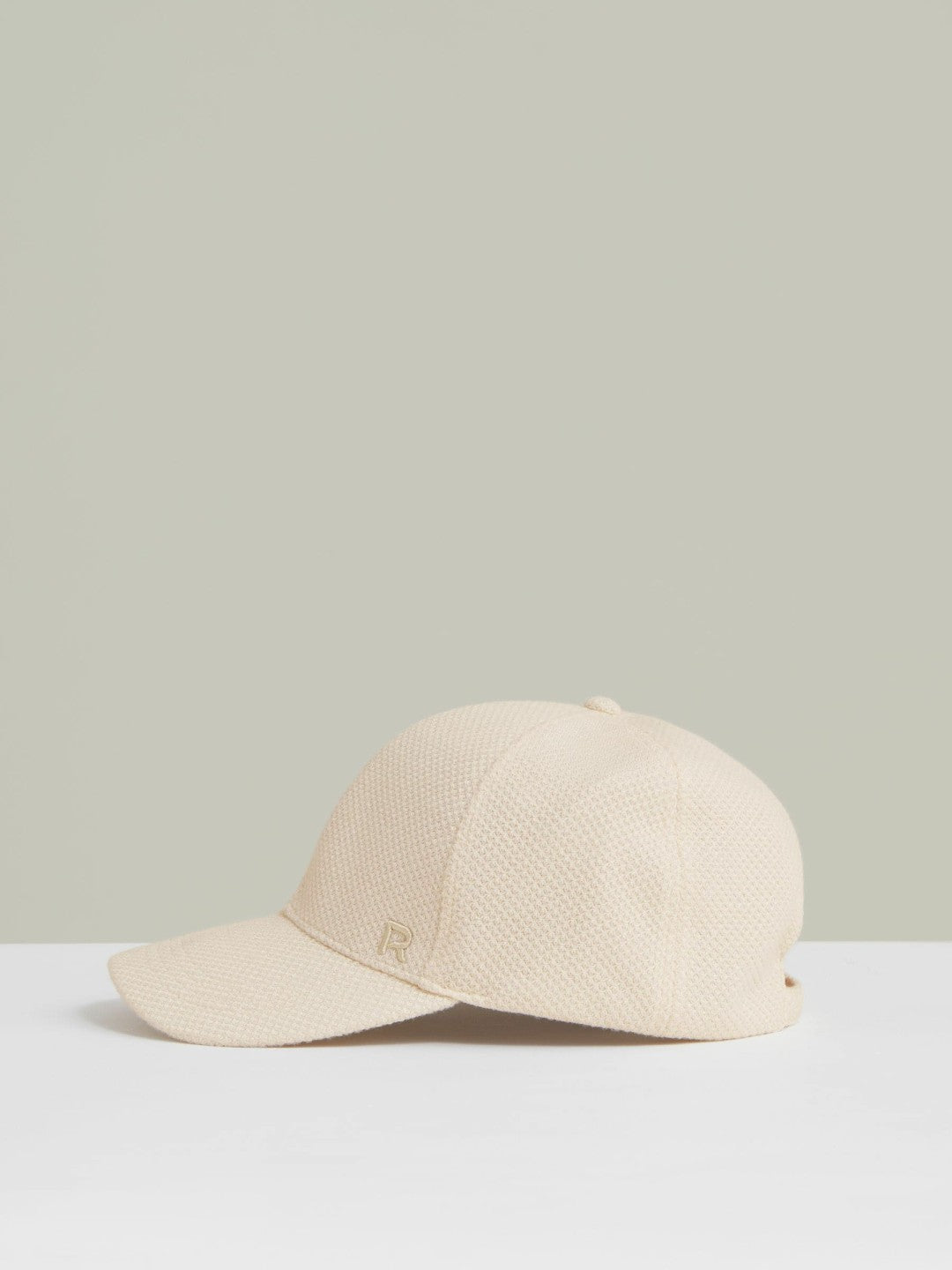 Waffle-Knit Baseball Cap in Neutral | Reiss Women Featured