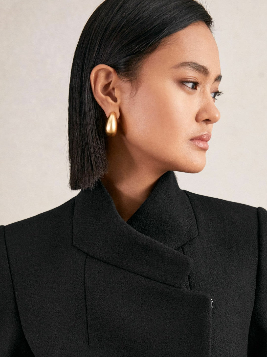 Petite Coat in Black | Reiss Women Best Seller