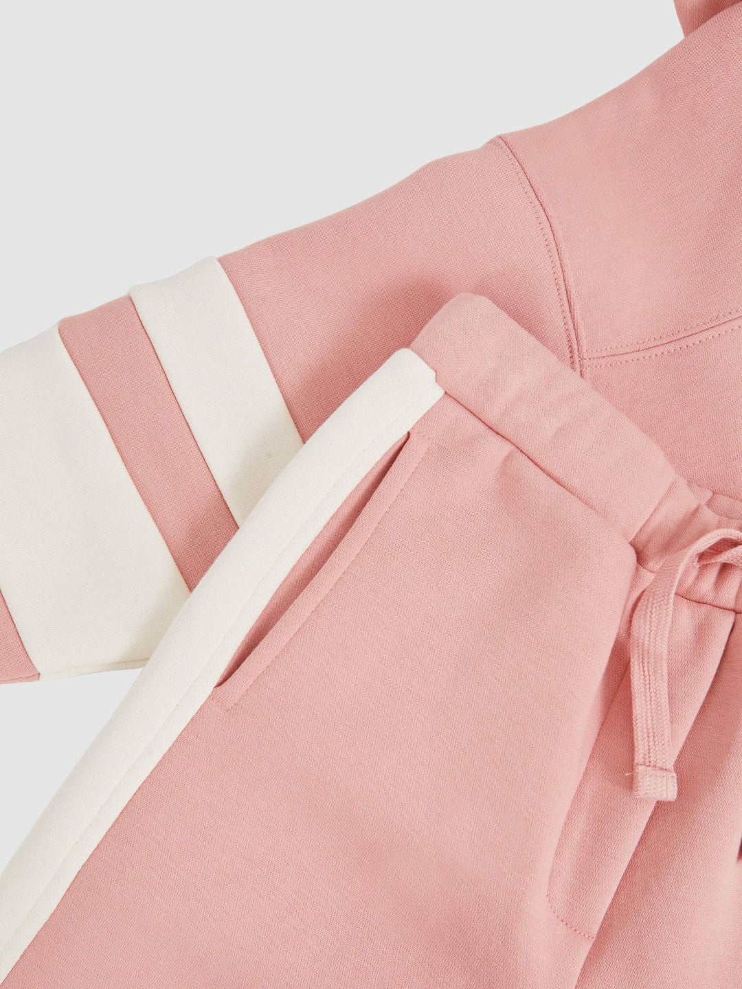 Cotton-Blend Joggers and Hoodie Set in Rose | Reiss Children & Baby Popular