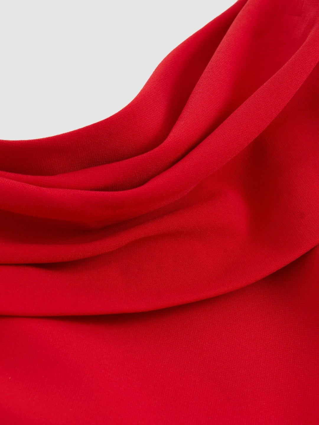 Structured Strapless Wide-Leg Jumpsuit in Red | Reiss Women Featured