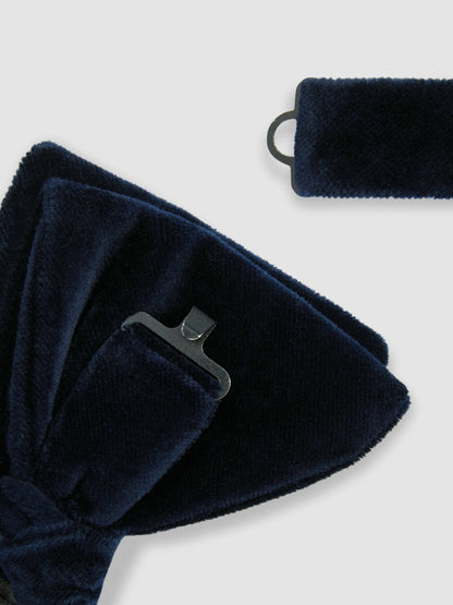 Velvet Bow Tie in Navy | Reiss Men Signature