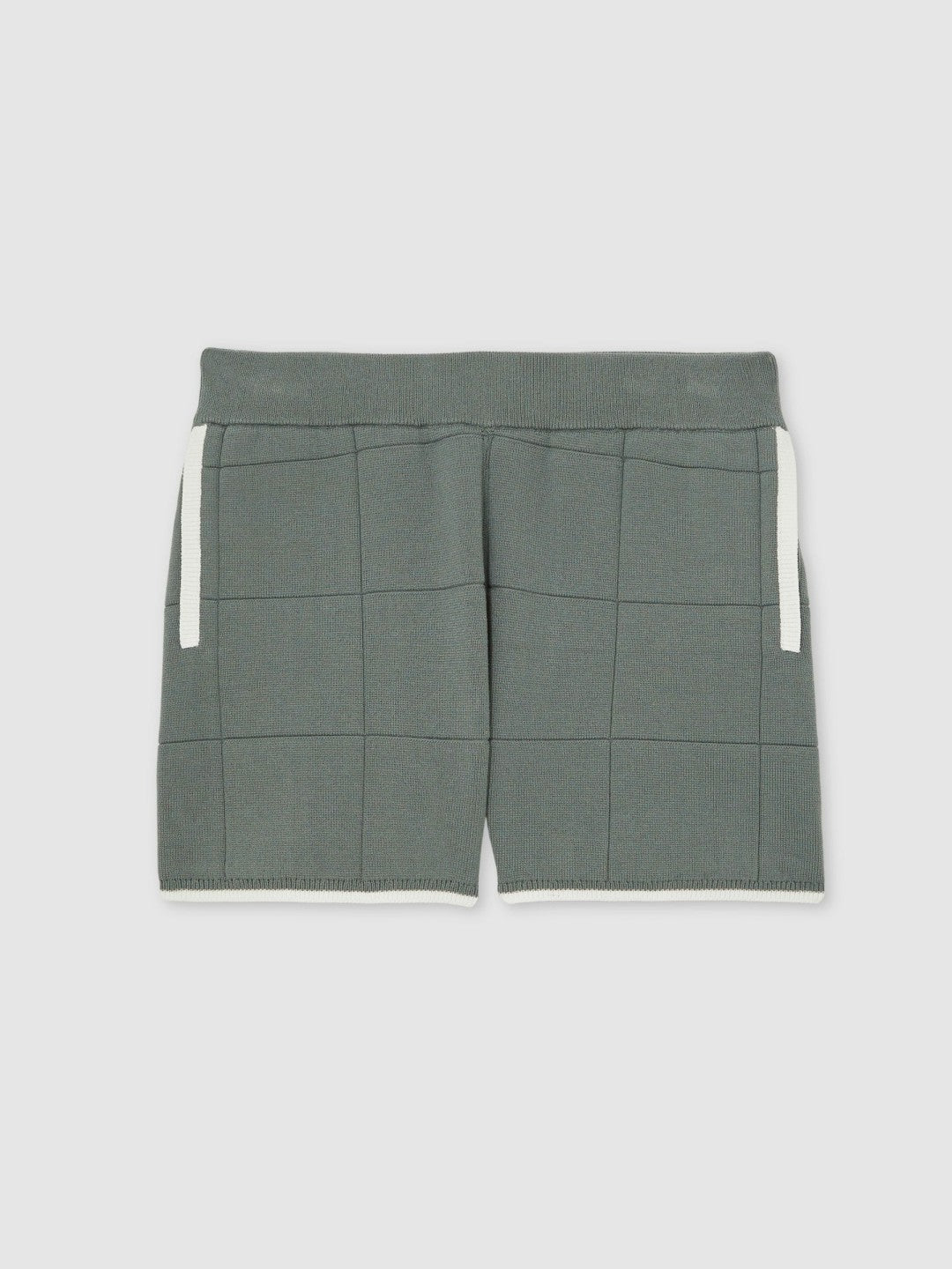 9-12 yrs Tipped Knit Stitch-Detail Shorts in Dark Sage Green | Reiss Children & Baby Popular