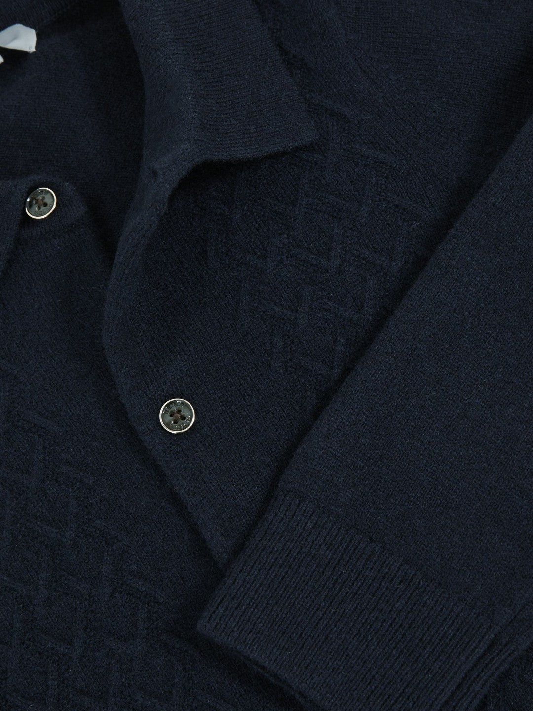 9-13 yrs Wool V-Stitch Button-Through Cardigan in Navy Blue | Reiss Children & Baby New