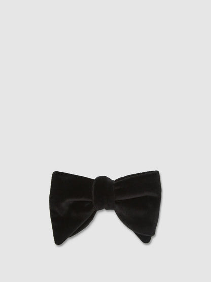 Velvet Bow Tie in Black | Reiss Men Signature