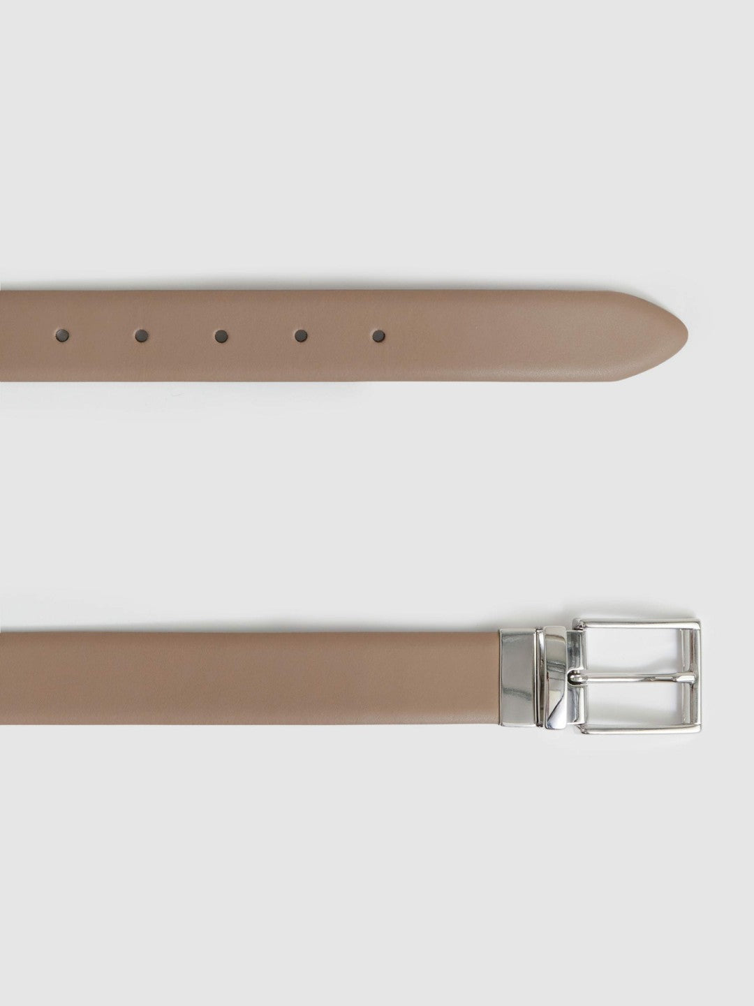 Reversible Leather Belt in Dark Stone/Navy | Reiss Men Popular