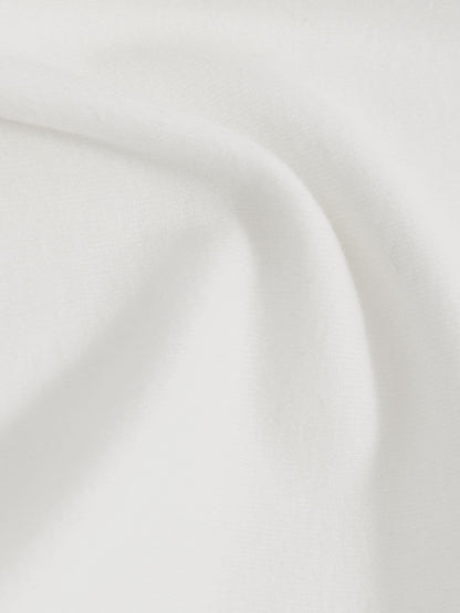 Stretch Cotton V-Neck T-Shirt in White | Reiss Women Premium