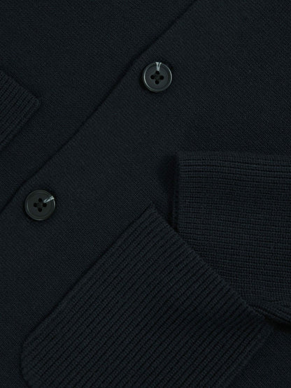 9-13 yrs Button-Through Knitted Cardigan in Navy | Reiss Children & Baby Premium