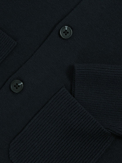 13-14 yrs Button-Through Knitted Cardigan in Navy | Reiss Children & Baby Recommended