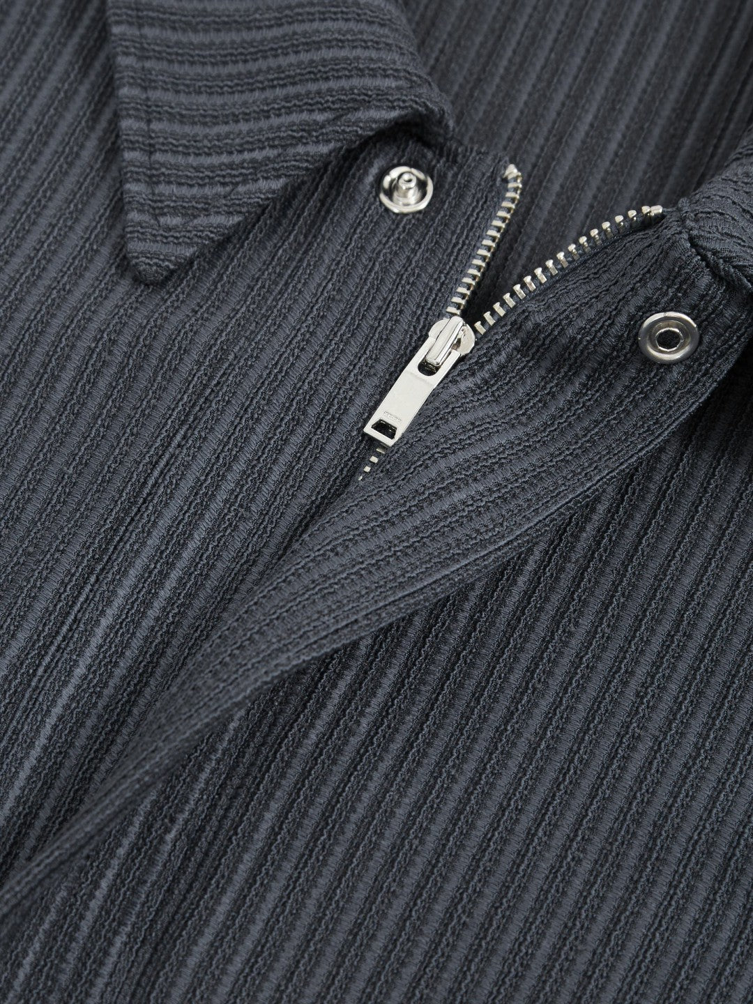 Oversized Textured Stripe Polo Shirt in Petrol Blue | Reiss Men Trending