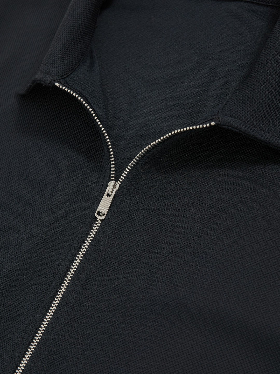 Textured Zip Through Overshirt in Navy | Reiss Men Exclusive
