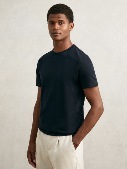 T-Shirts 3 Pack in White/Navy/Dark Sage Green | Reiss Men Best Seller