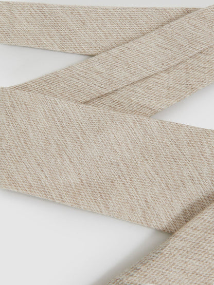 Wool-Silk Textured Tie in Oatmeal | Reiss Men Exclusive