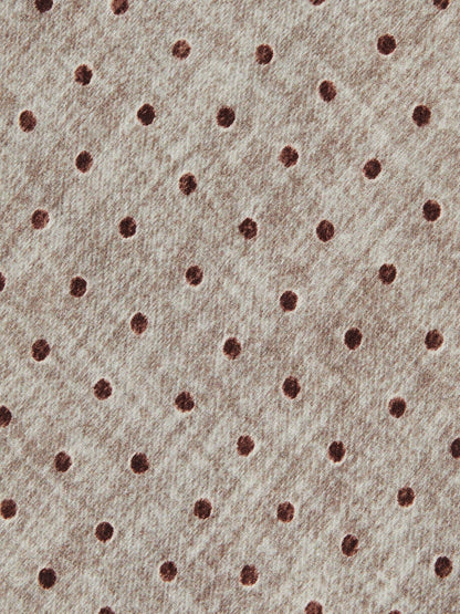Wool-Cotton Polka-Dot Tie in Grey Melange | Reiss Men New