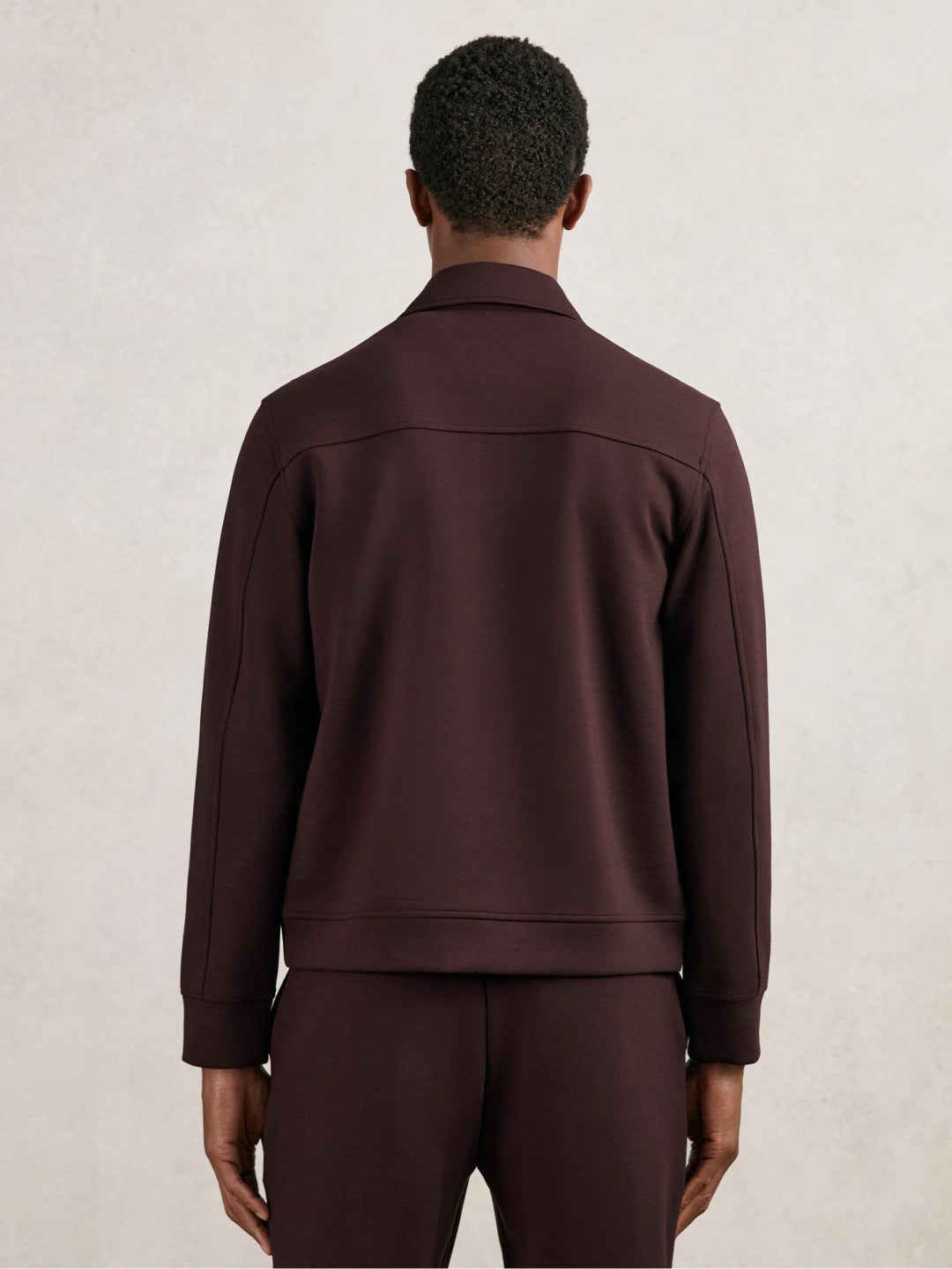 Interlock Zip Through Overshirt in Cherry Red | Reiss Men Trending