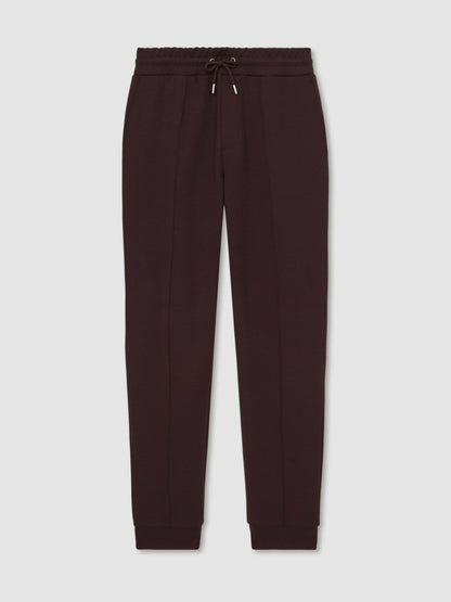 Interlock Drawstring Joggers in Cherry Red | Reiss Men Recommended