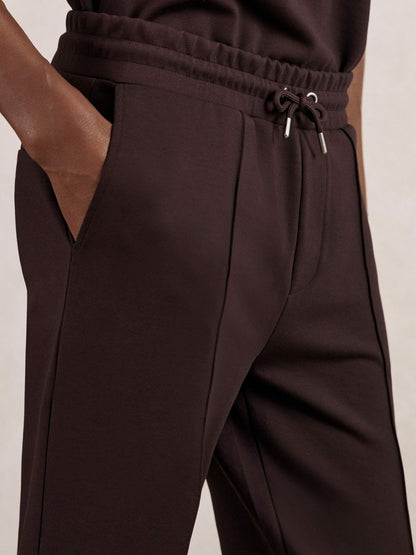 Interlock Drawstring Joggers in Cherry Red | Reiss Men Recommended