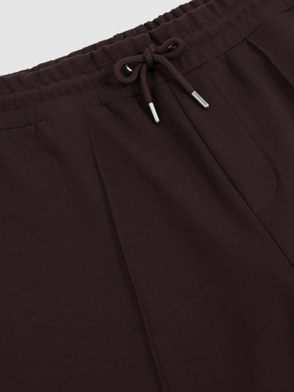 Interlock Drawstring Joggers in Cherry Red | Reiss Men Recommended