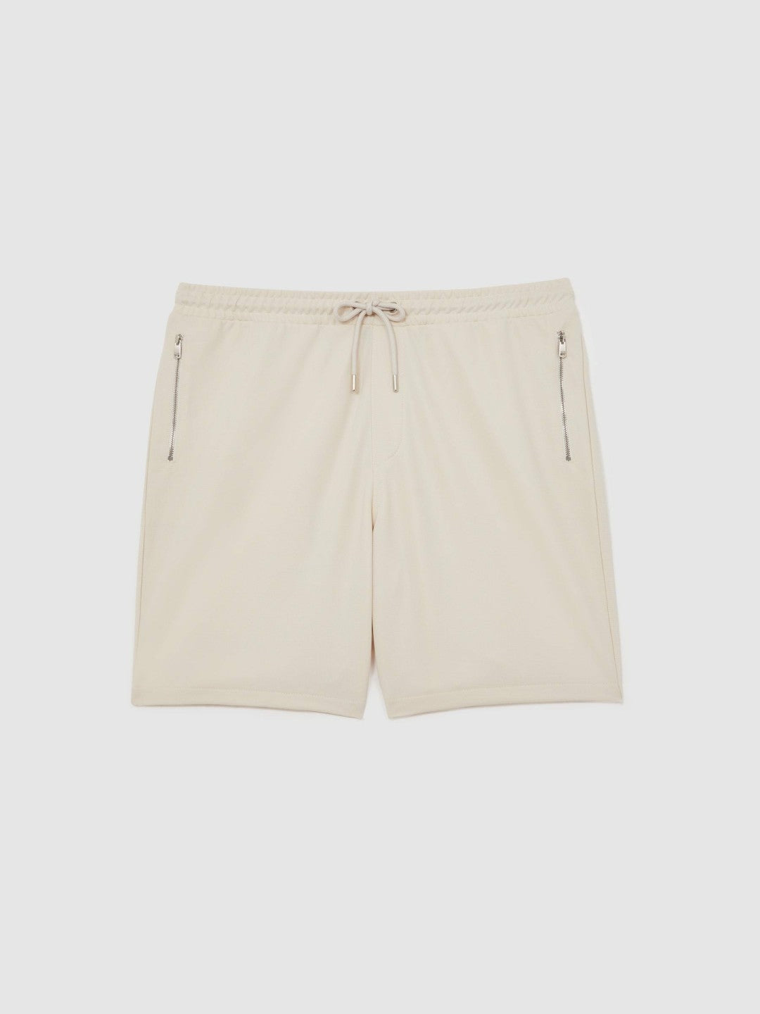Textured Drawstring Shorts in Stone | Reiss Men Popular