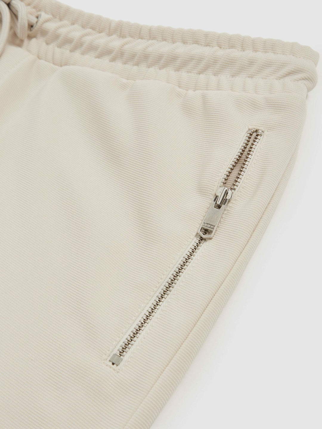 Textured Drawstring Shorts in Stone | Reiss Men Popular