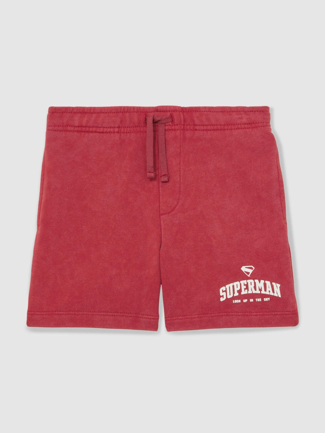 9-13 yrs Superman Cotton Logo Shorts in Red | Reiss Children & Baby Featured