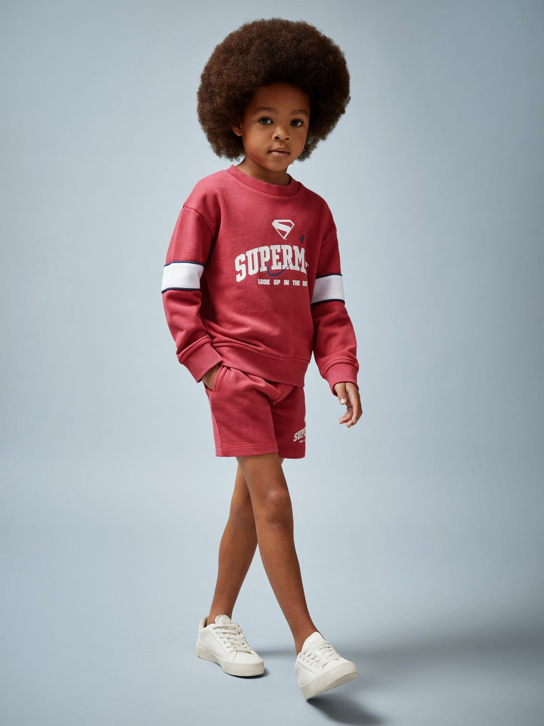 9-13 yrs Superman Cotton Logo Shorts in Red | Reiss Children & Baby Featured