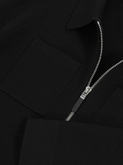 3-9 yrs Knitted Zip-Through Cardigan in Black | Reiss Children & Baby Signature