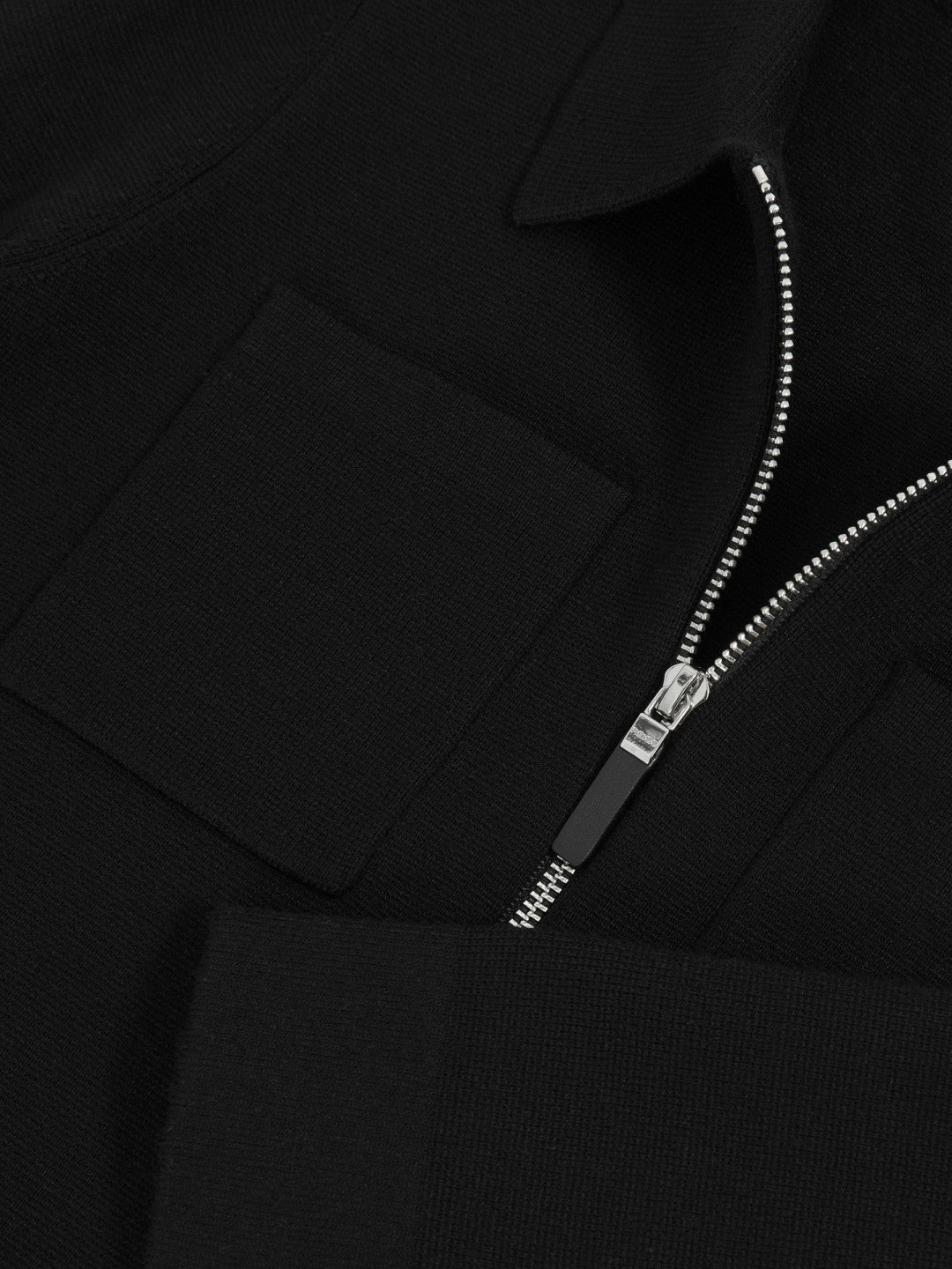 13-14 yrs Knitted Zip-Through Cardigan in Black | Reiss Children & Baby Exclusive